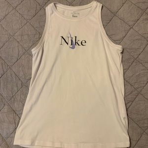 Women’s White Nike Tank
